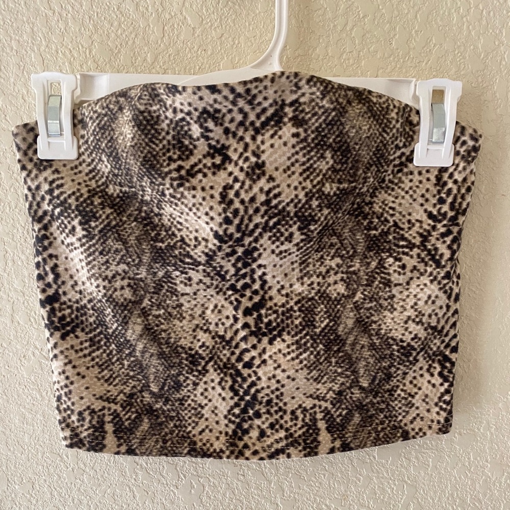 Urban outfitters snake print tube top